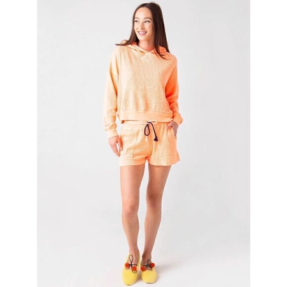 NWT Sundry Thermal Pocket Shorts in Neon Orange - Picture 1 of 9